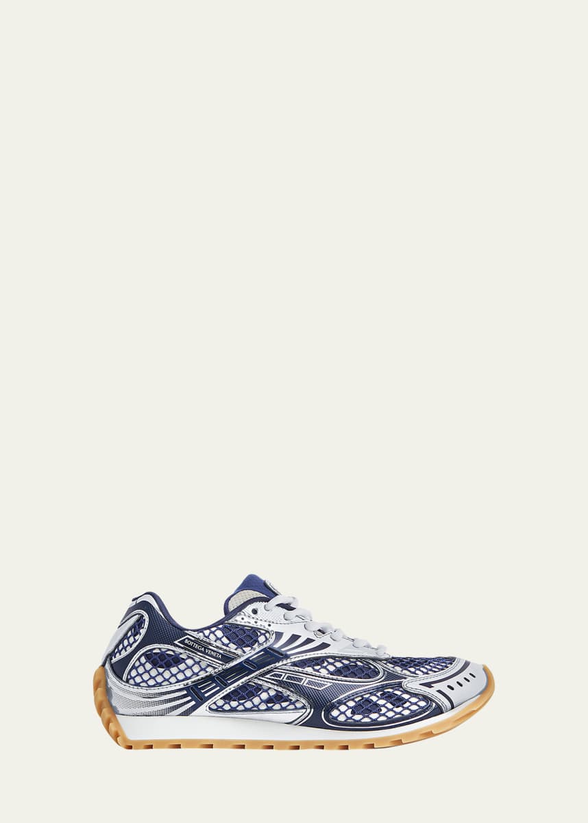 Bottega Veneta Orbit Metallic Net Runner Sneakers