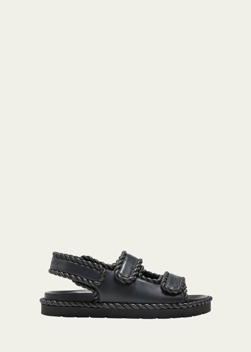 Bottega Veneta Jack Leather Braid Dual-Band Sandals