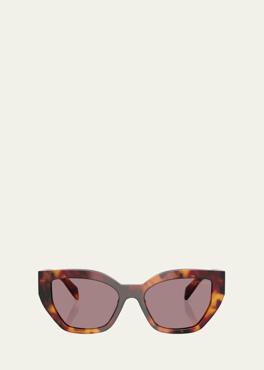 Prada Logo Acetate Butterfly Sunglasses