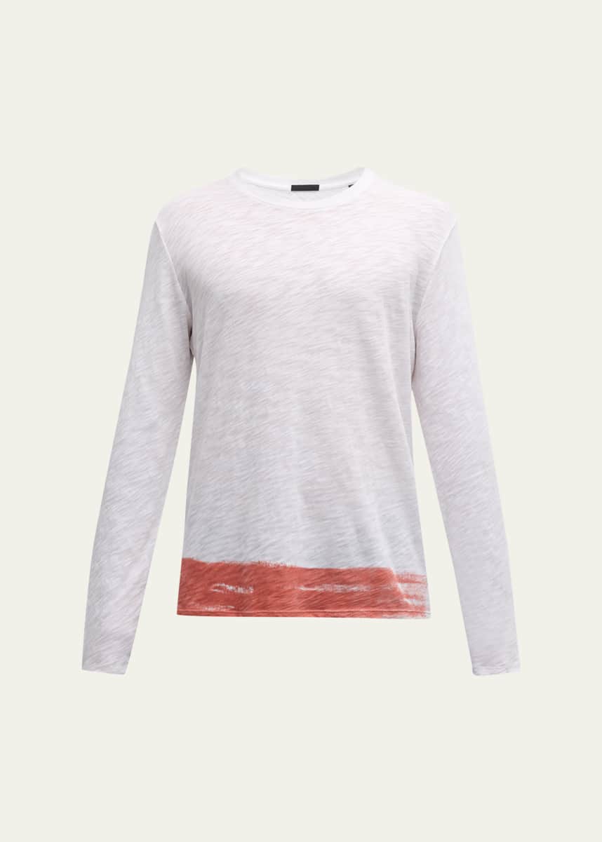 ATM Anthony Thomas Melillo Men's Slub Jersey T-Shirt with Paint Stroke