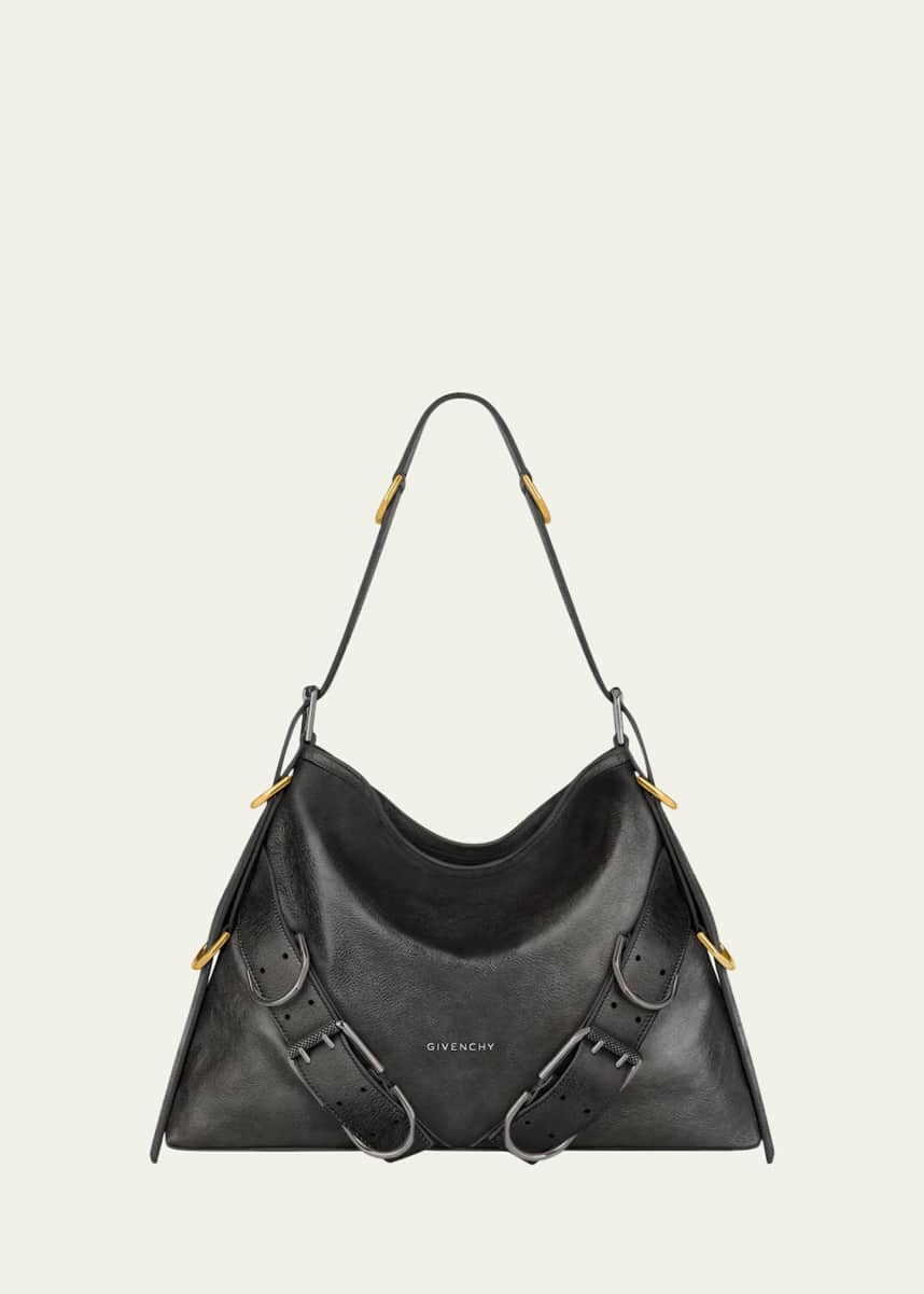 Givenchy Voyou Medium Boyfriend Shoulder Bag in Tumbled Leather