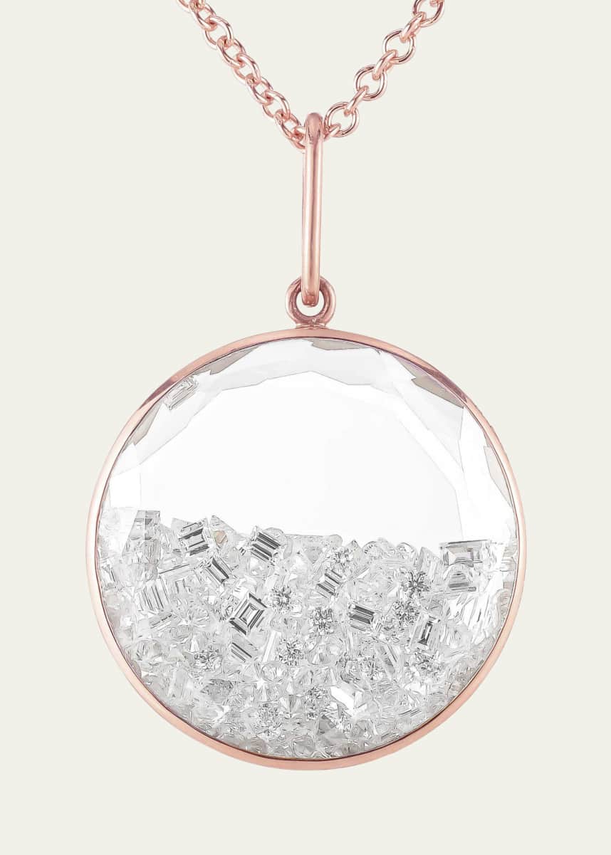 Moritz Glik Core 20 18K Rose Gold Kaleidoscope Shaker Pendant Necklace