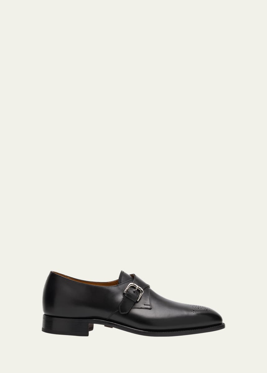 Ralph Lauren Purple Label Men's Darnell II Leather Monk-Strap Loafers