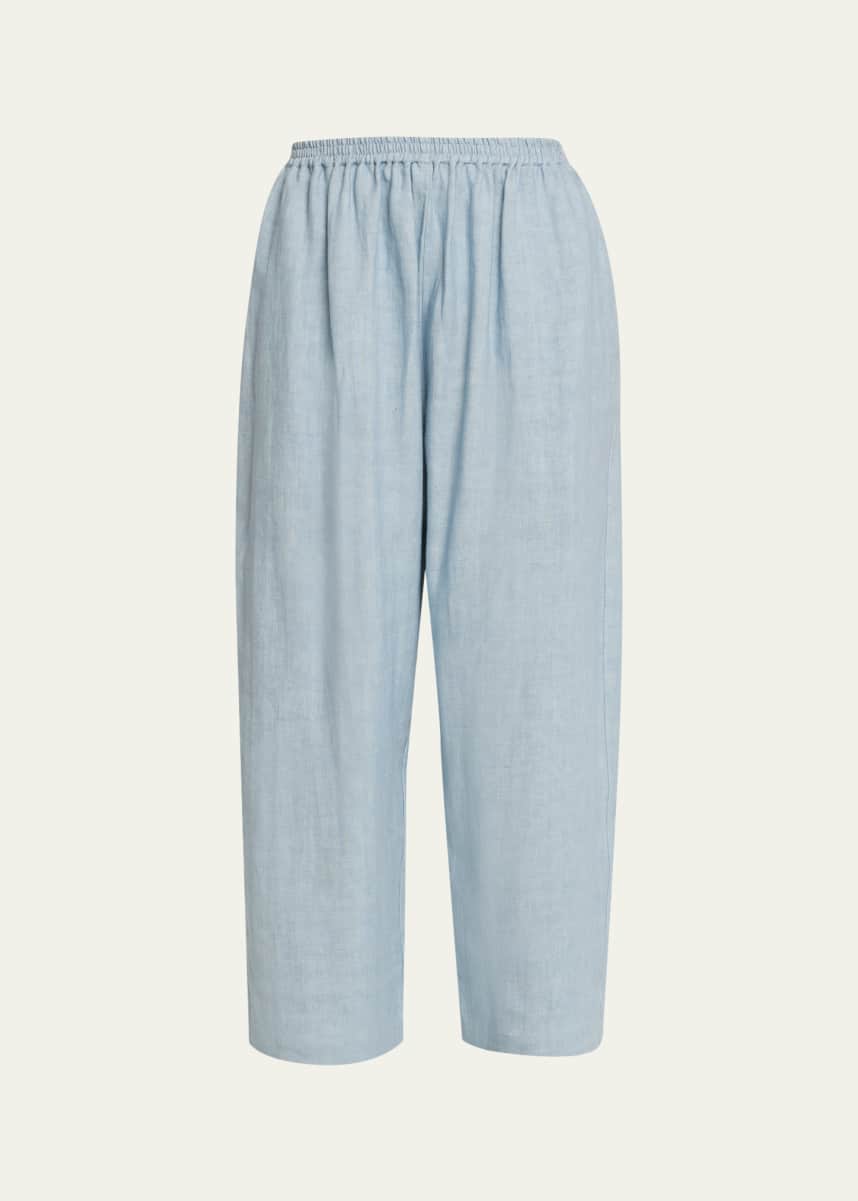 Eskandar Linen Japanese Trousers