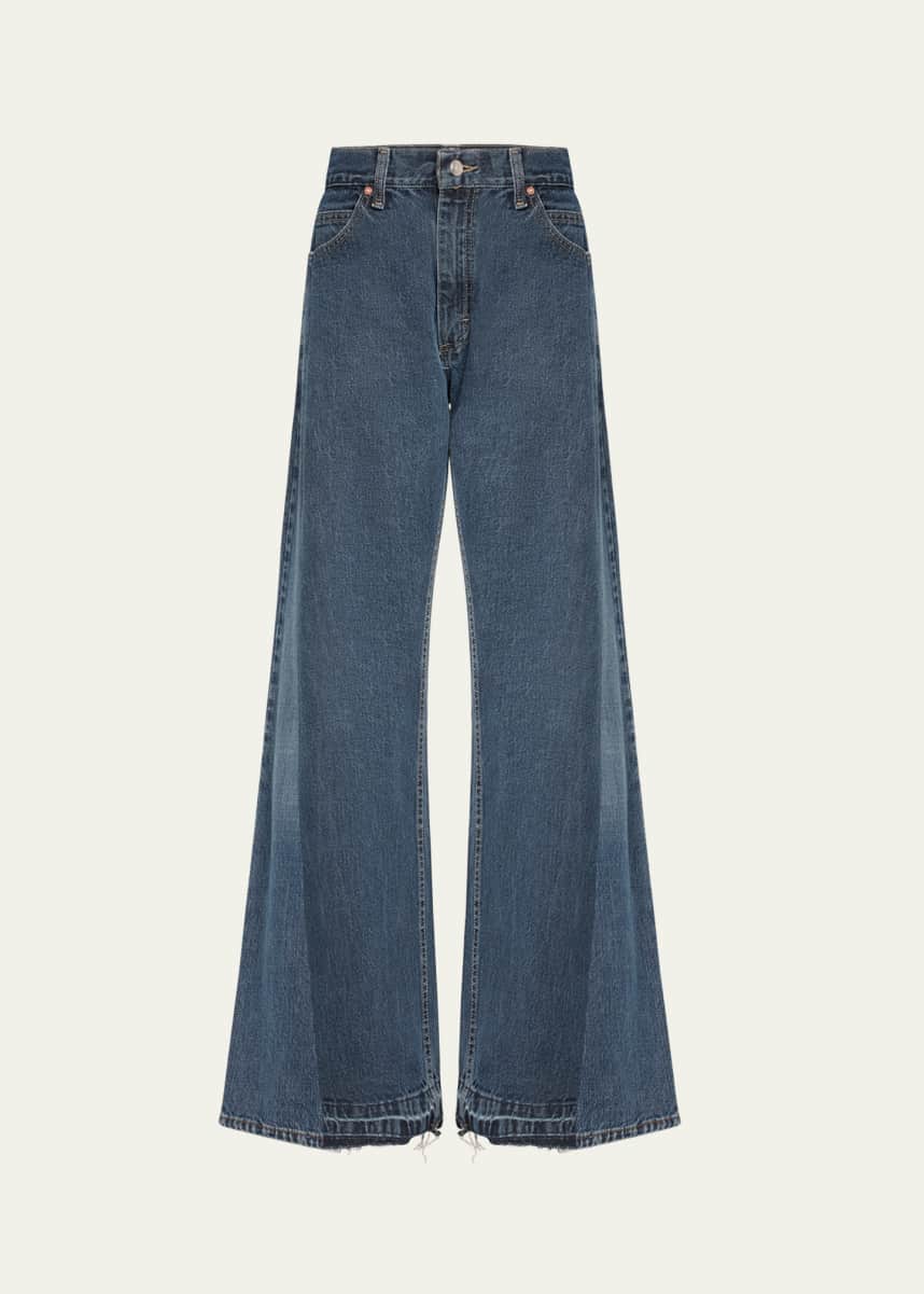 Designer wide leg jeans best sale
