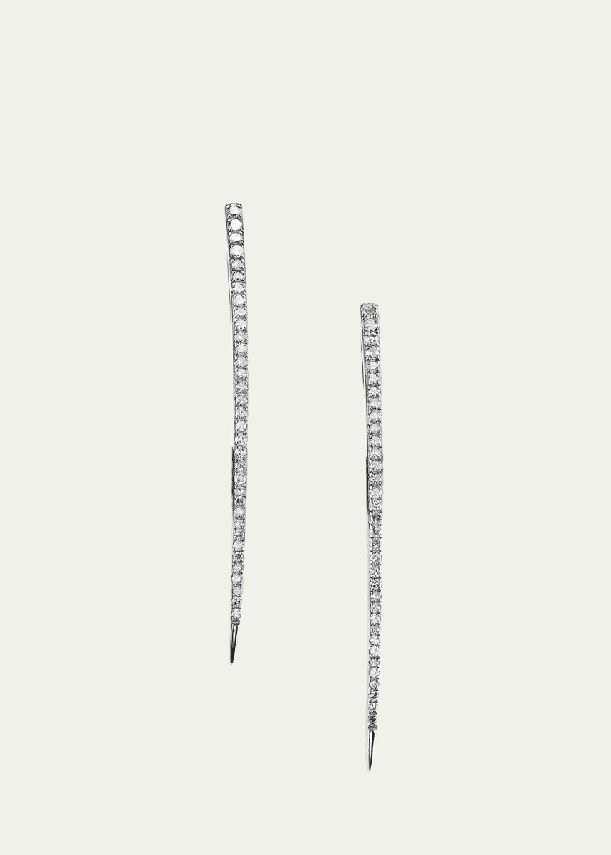 Sheryl Lowe Spike Pave Diamond Earrings