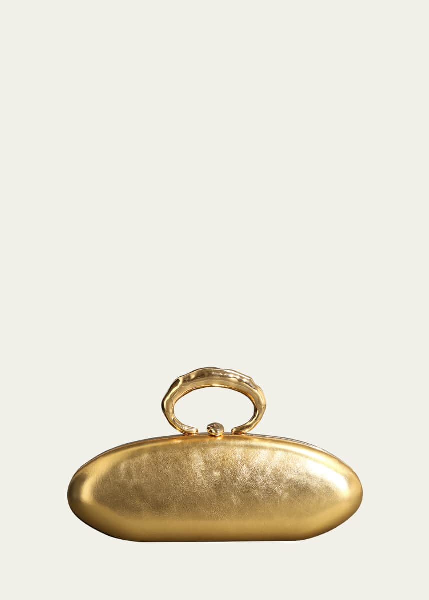 Bottega Veneta's Knot clutch in 18 carat gold