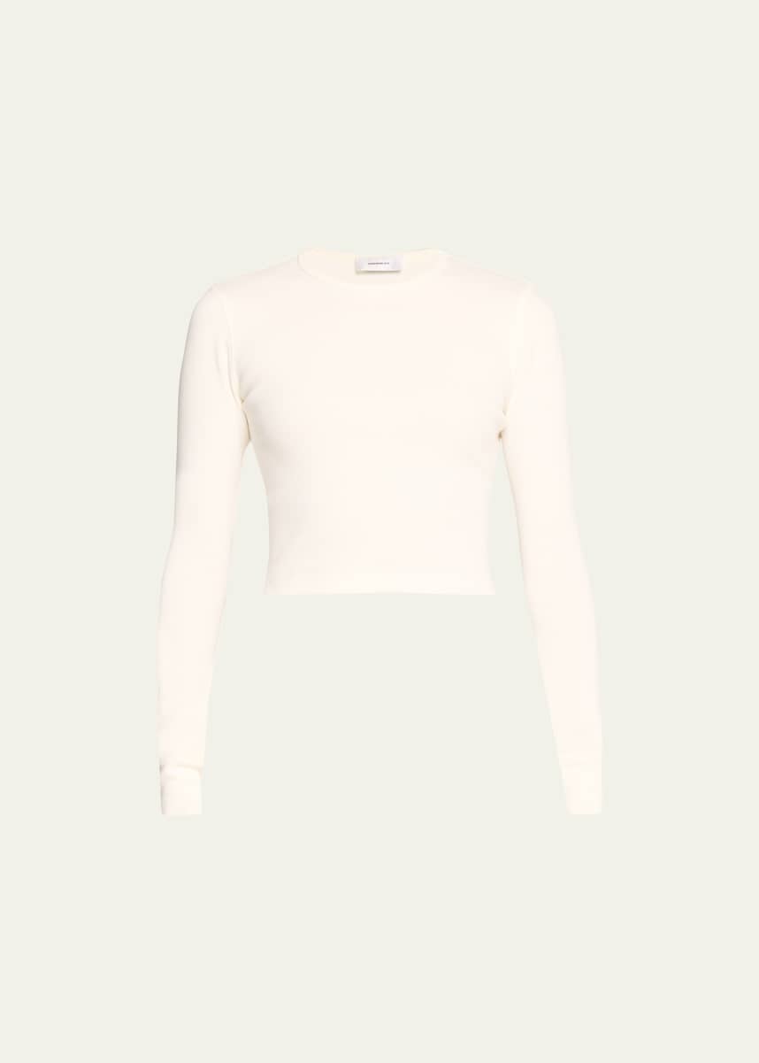 WARDROBE.NYC Crop Long Sleeve Tee