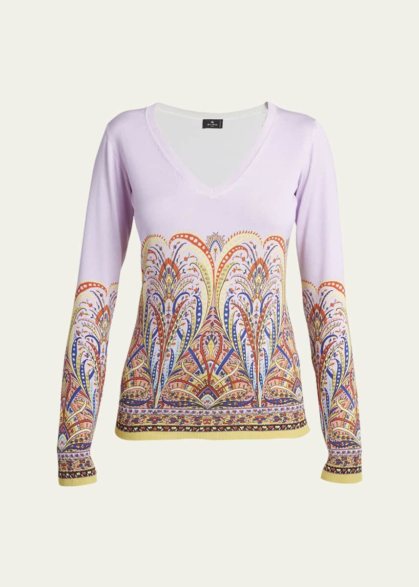 Etro Crown Me Paisley-Print Embellished Shoulder Bag - Bergdorf Goodman