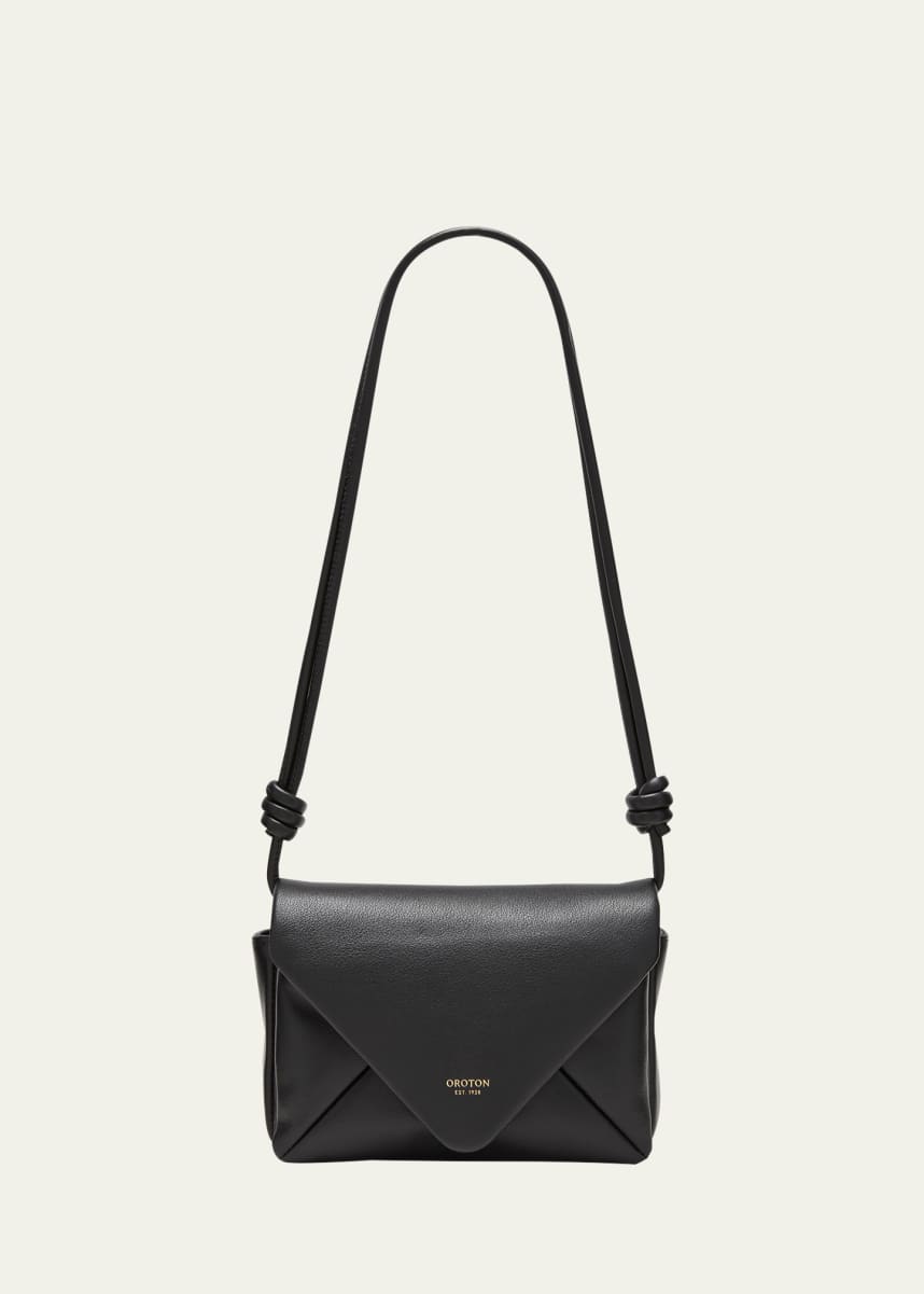 Oroton Elvie Envelope Flap Leather Crossbody Bag