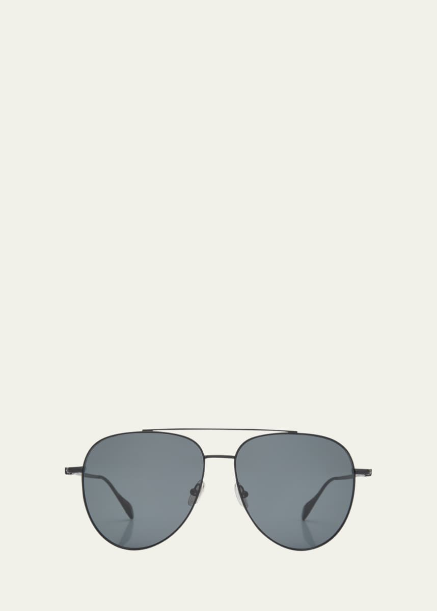 Ferragamo Prisma Oversized Metal Aviator Sunglasses