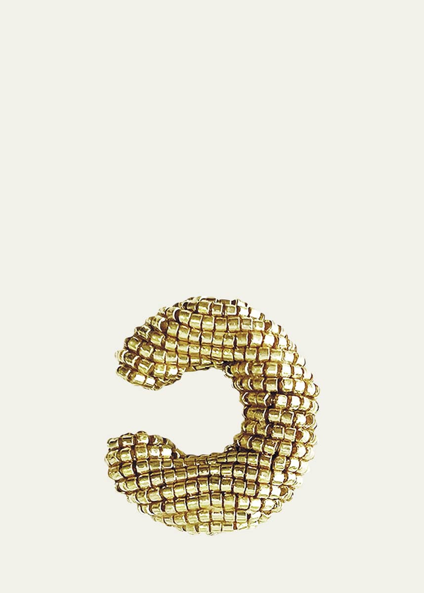 Susana Vega Ora Beaded Ear Cuff in Gold, Single