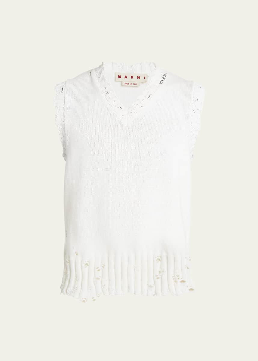 Marni Men's Destroyed Cotton Vest
