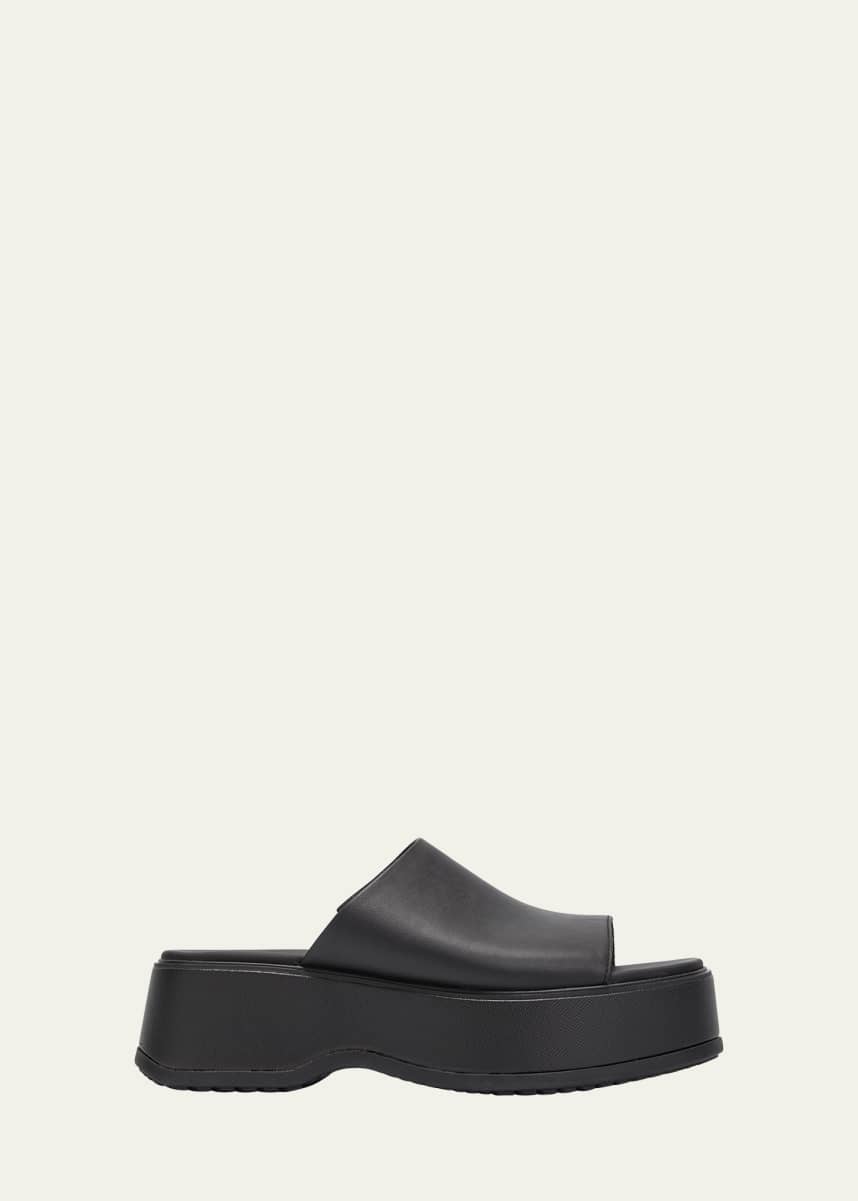 Sorel Dayspring Leather Platform Slide Sandals