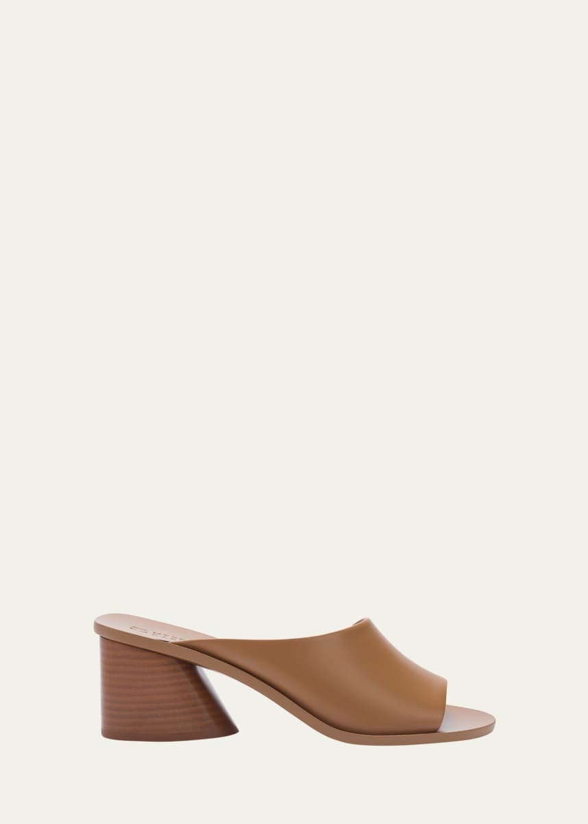 Mercedes Castillo Olga Leather Asymmetrical Mule Sandals