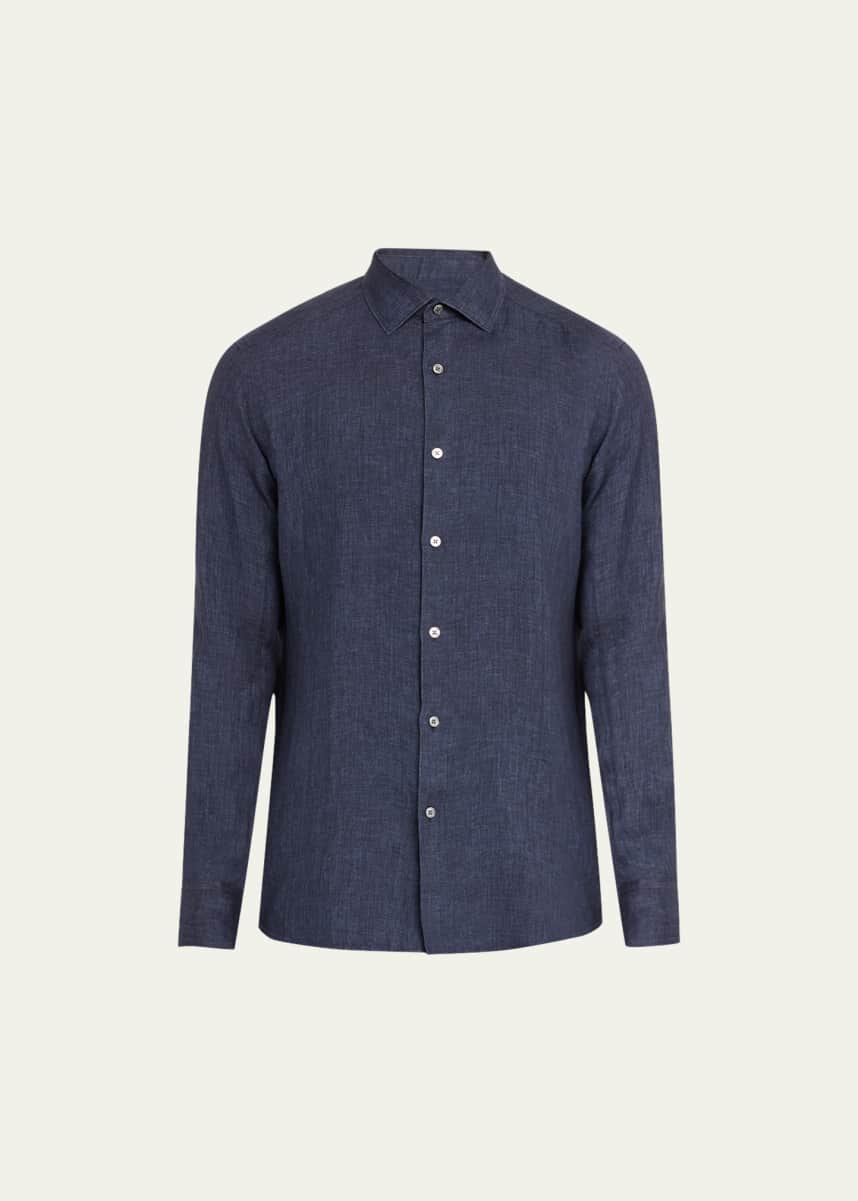 TOM FORD Cotton Linen Twill Jacket Blue - Clothing from Circle