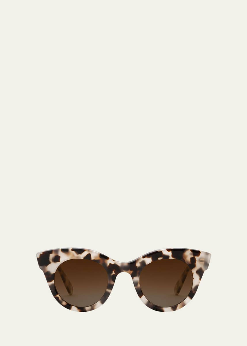 KREWE Olivia Patterned Acetate Cat-Eye Sunglasses