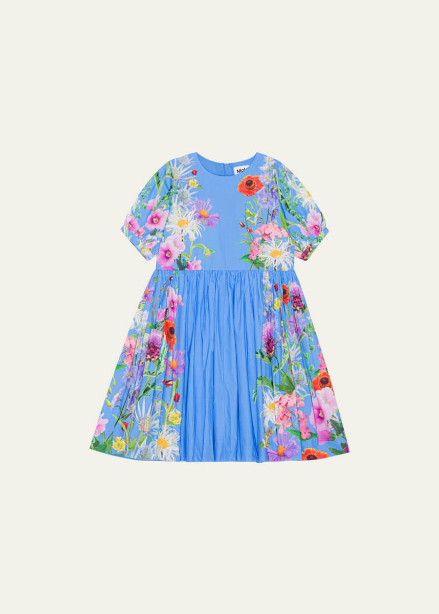 Molo Girl's Casey Floral-Print Dress, Size 3T-6