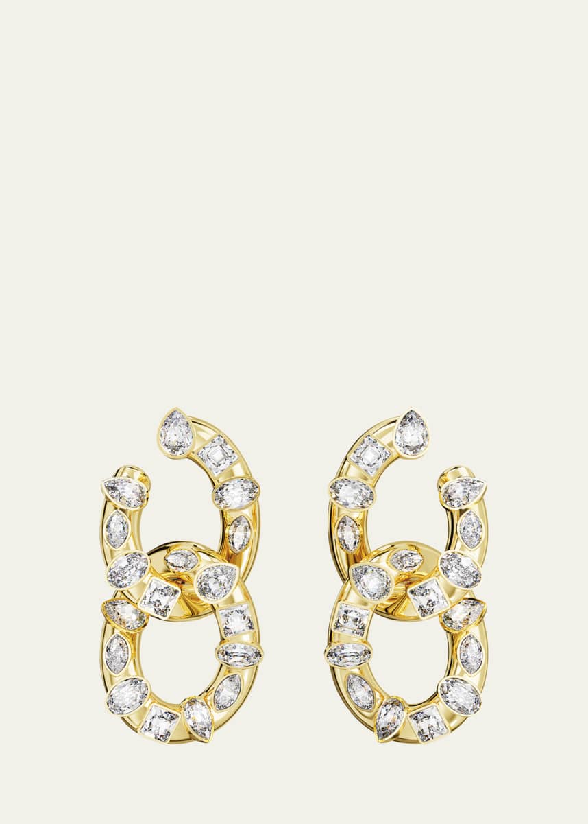 SWAROVSKI Dextera Mix-Cut Crystal Hoop Earrings