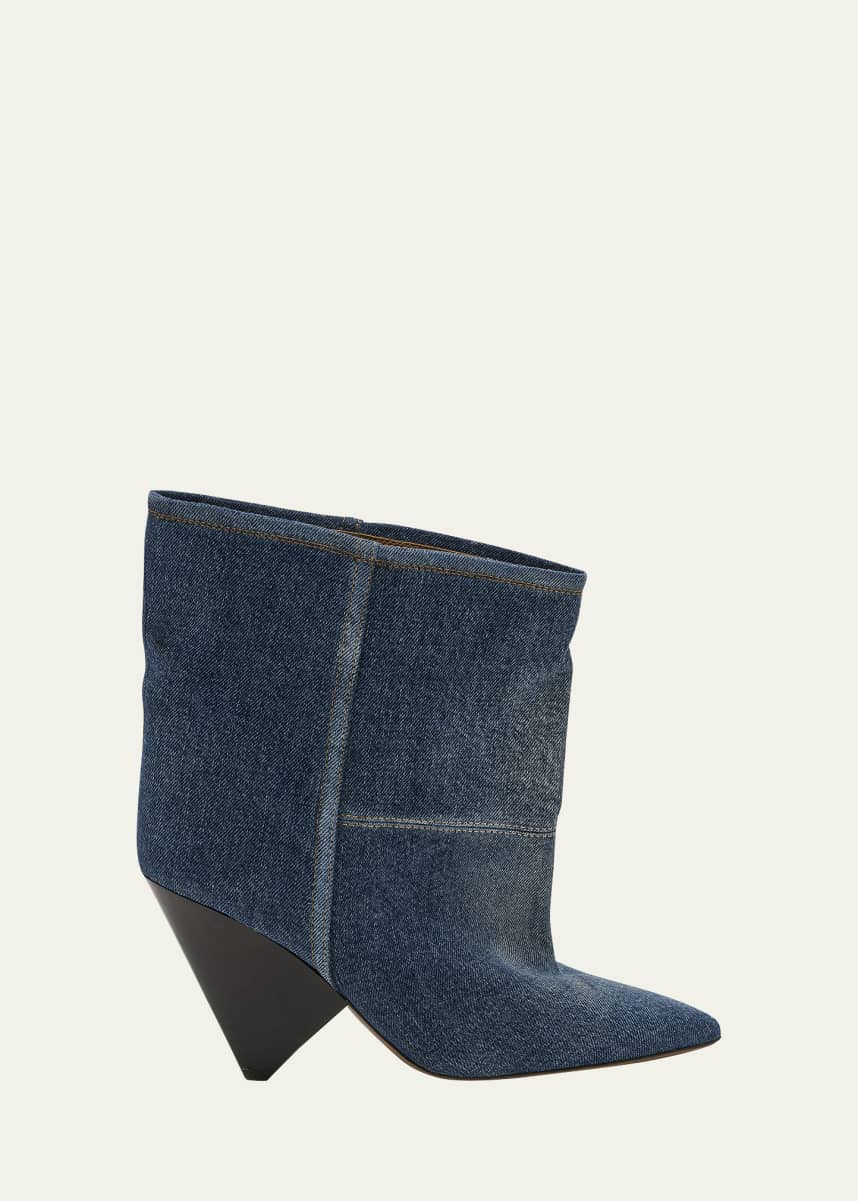 Isabel Marant Miyako Denim Ankle Booties