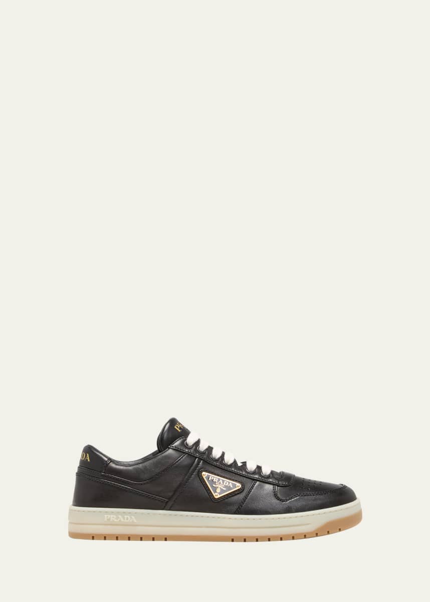 Prada Leather Low-Top Sneakers