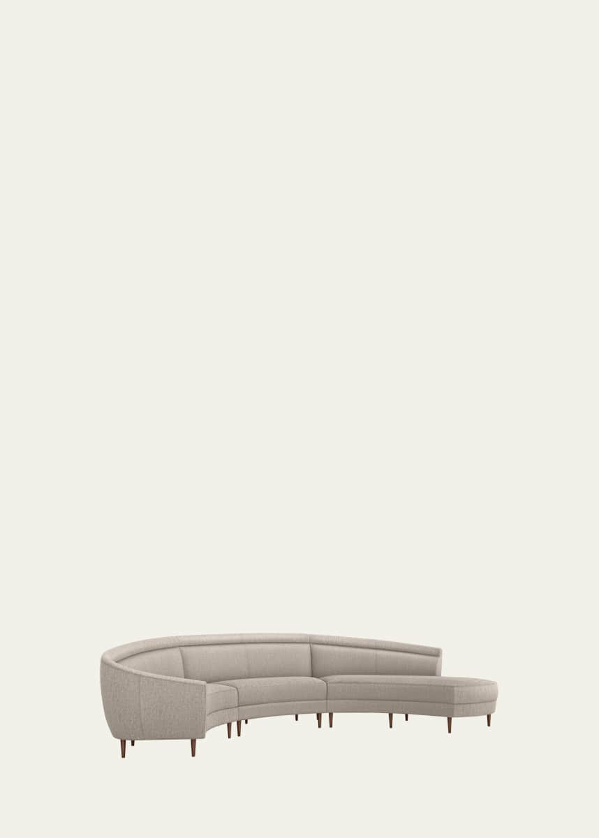 Interlude Home Capri 3-Piece Right Chaise Sectional