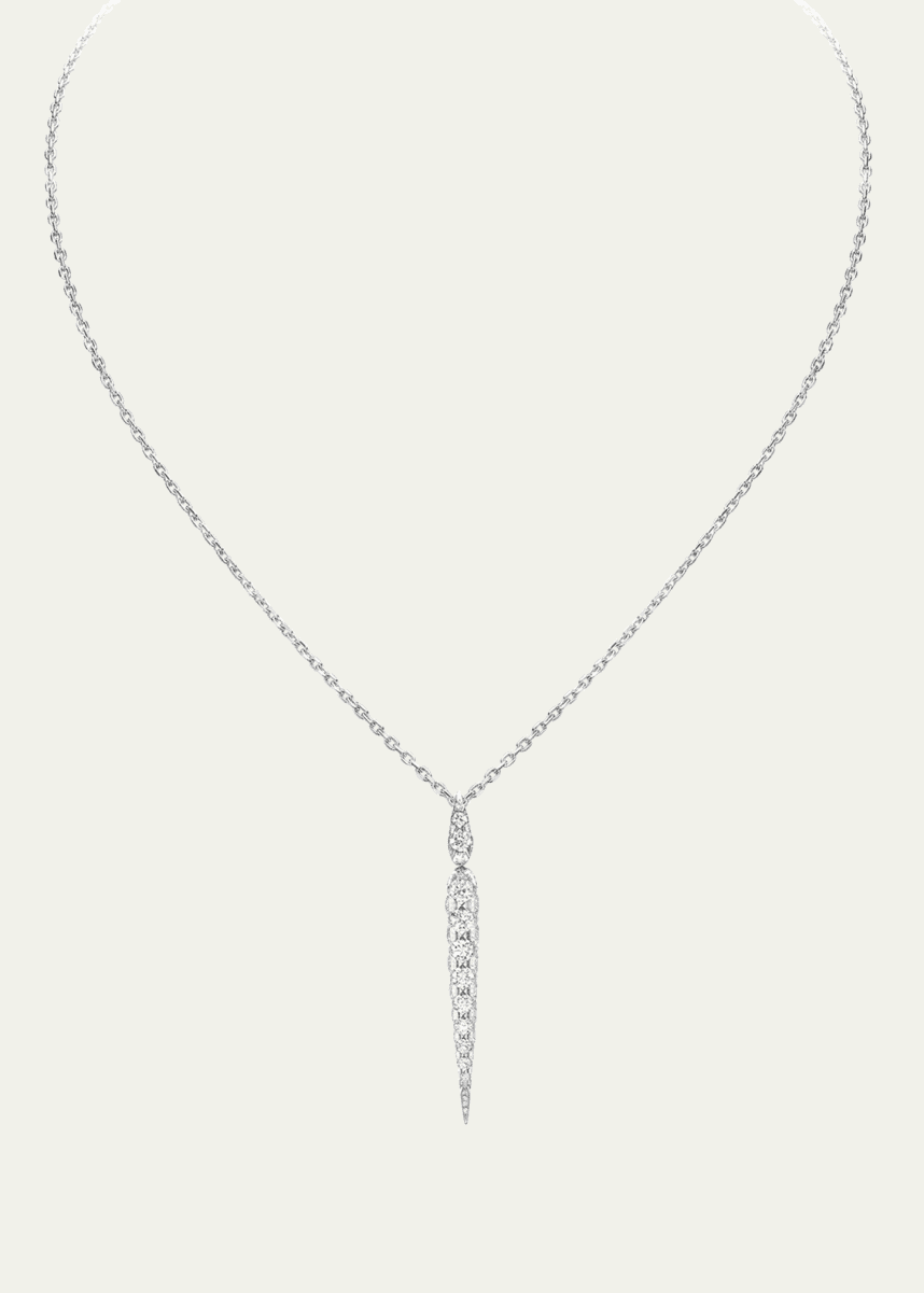 Boghossian White Gold Merveilles Icicle Diamond Pendant Necklace