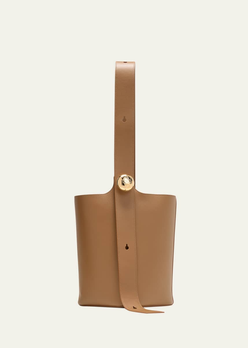 Loewe Anagram Pebble Leather Bucket Bag