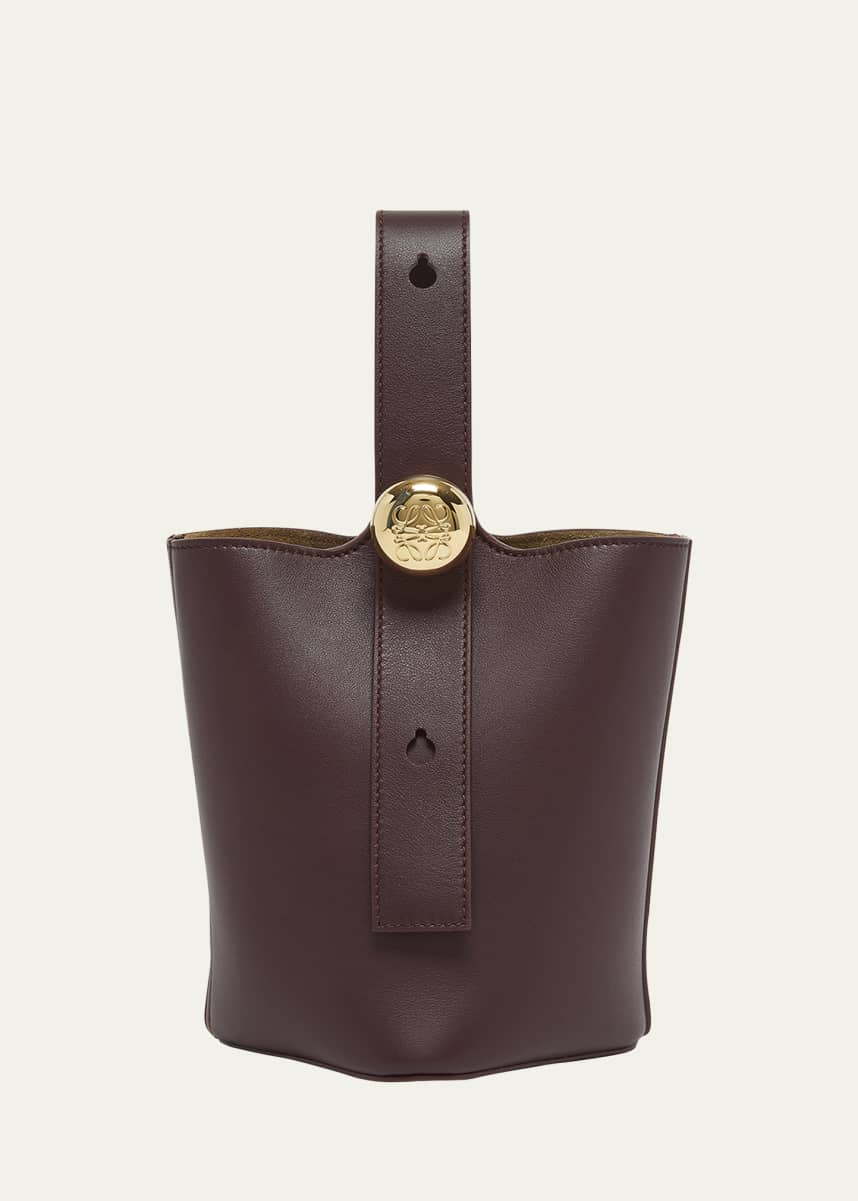 Loewe Mini Pebbled Leather Bucket Bag