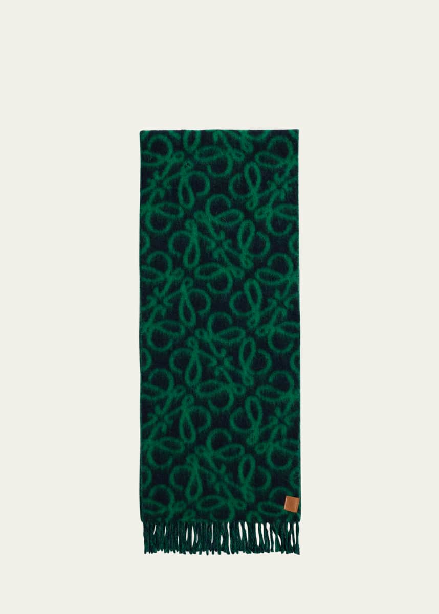 Loewe Anagram Wool-Blend Scarf