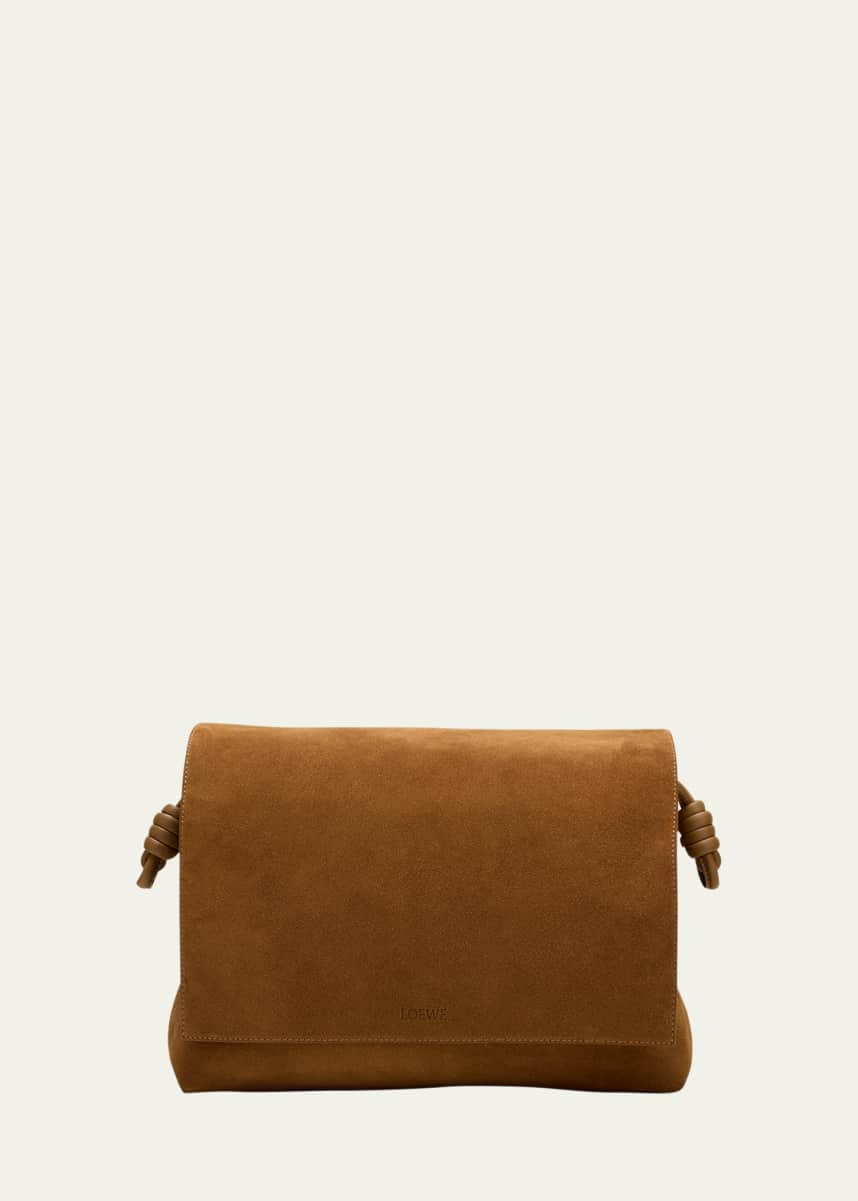 Loewe Flamenco Satchel in Suede Leather