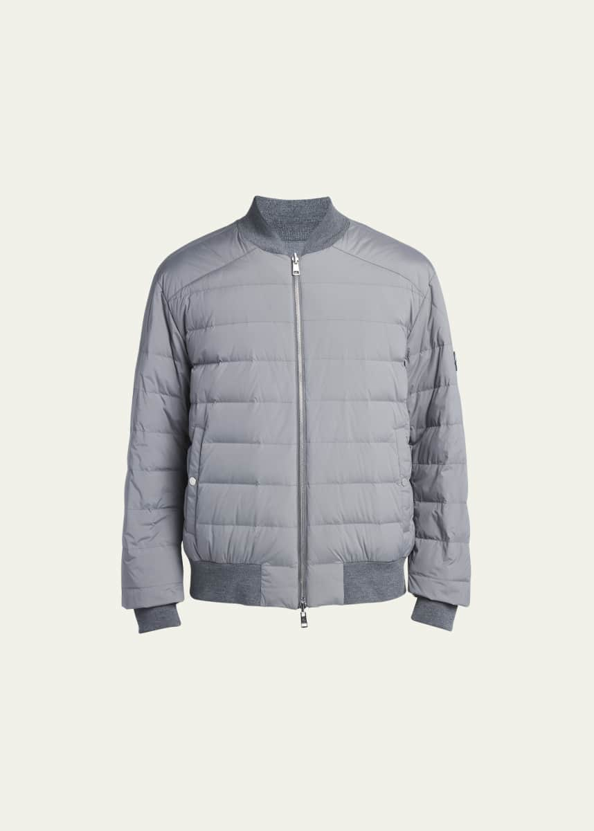 MONCLER GRENOBLE Knitted and Quilted Shell Down Ski Jacket for Men