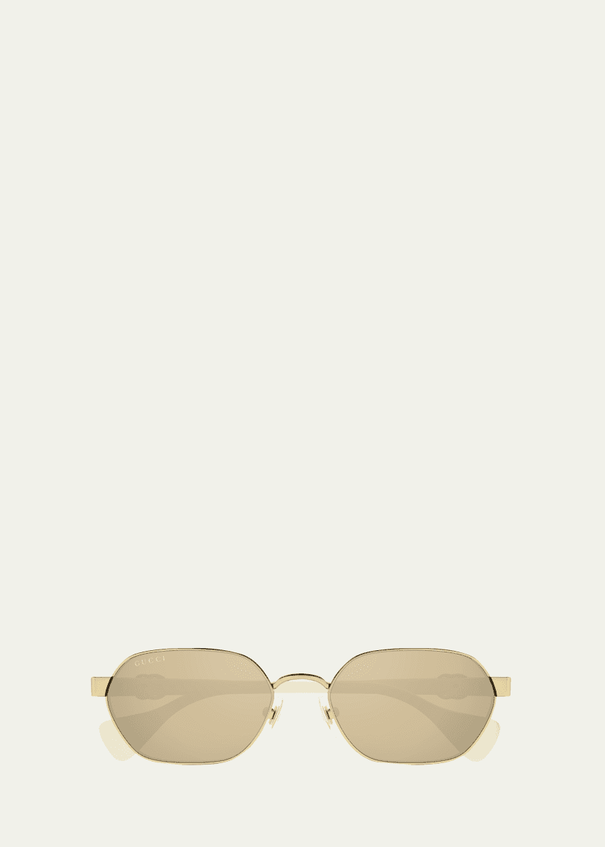 Gucci GG Logo Metal Cat-Eye Sunglasses
