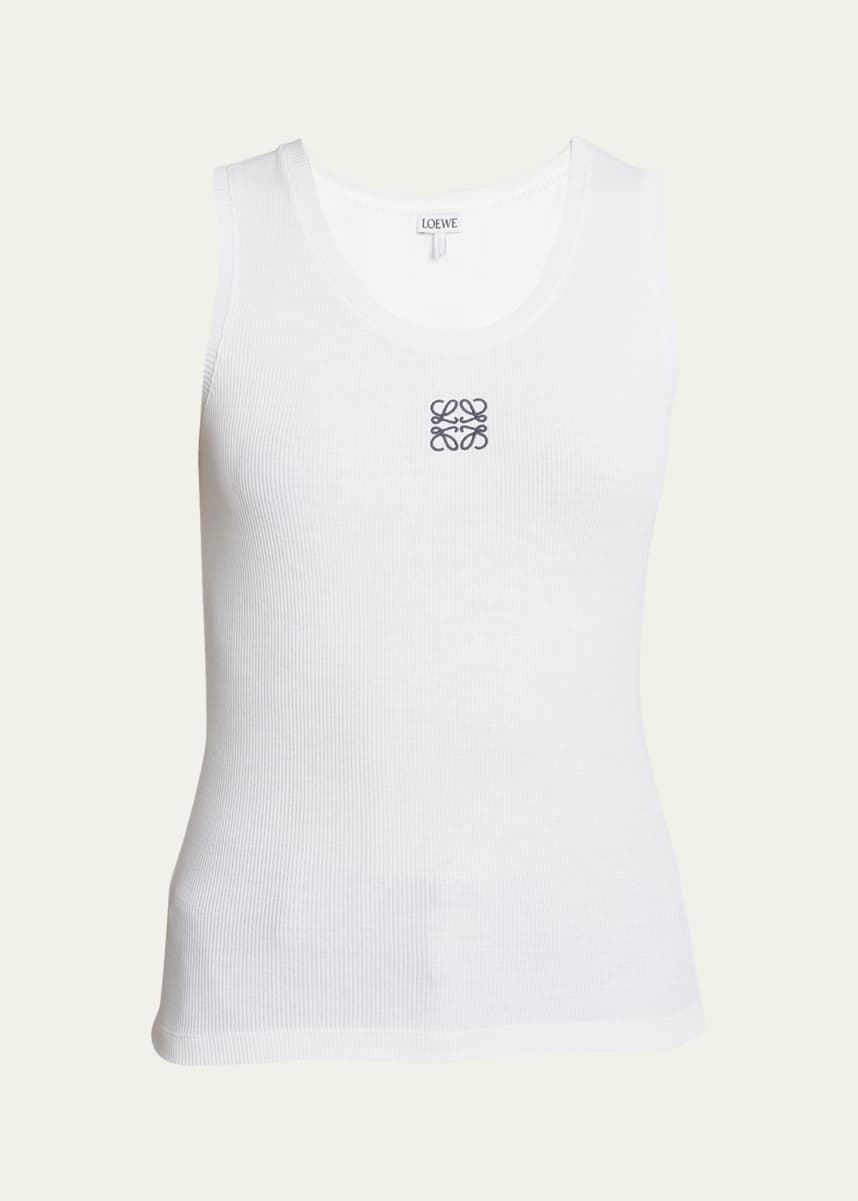 Loewe Anagram Logo Ribbed Tank Top