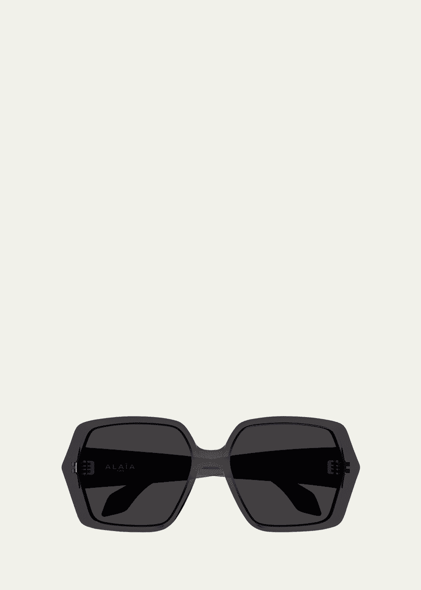 ALAIA Logo Acetate Butterfly Sunglasses