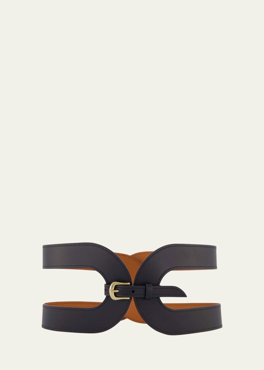 Vaincourt Paris La Delicieuse Leather & Brass Waist Belt