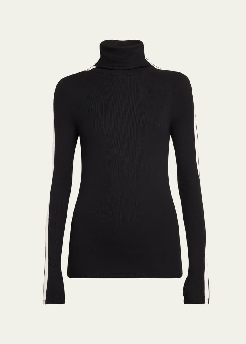 Splits59 Jackson Rib-Knit Turtleneck Top