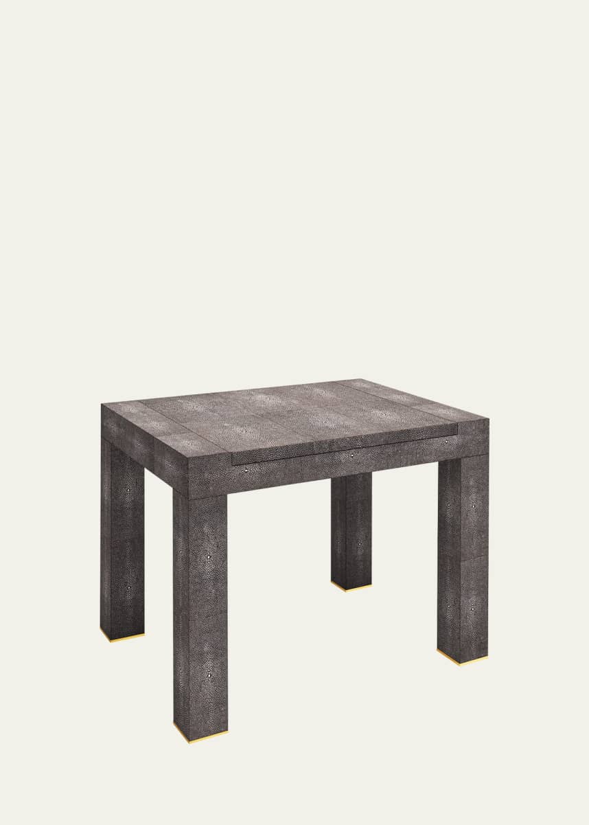 AERIN Faux Shagreen Chess Side Table