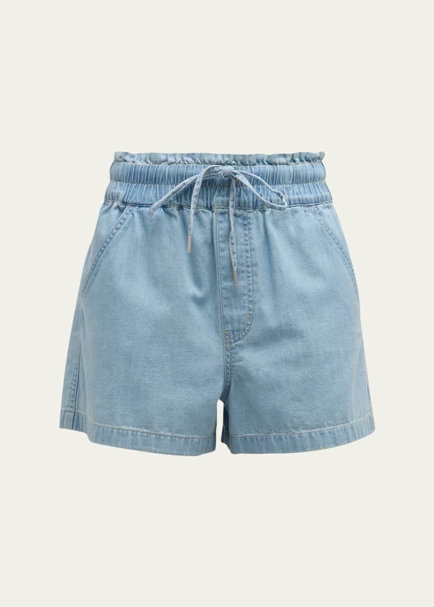 Veronica Beard Tijana Chambray Shorts