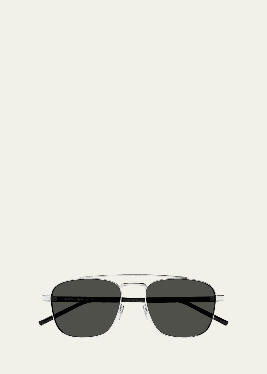Saint Laurent Men's SL 665 Metal Aviator Sunglasses