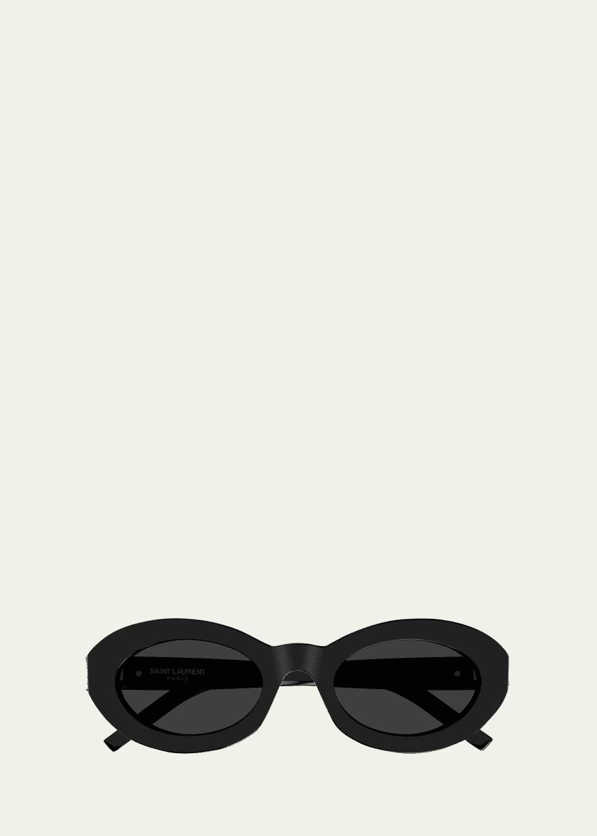 Saint Laurent YSL Acetate Oval Sunglasses