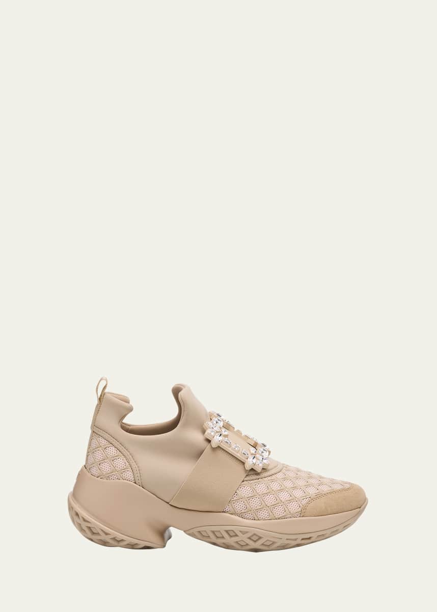 Roger Vivier Viv Run Strass Buckle Chunky Sneakers