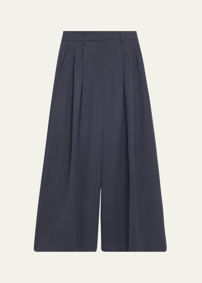 TWP New Didi Wool-Blend Wide-Leg Pants
