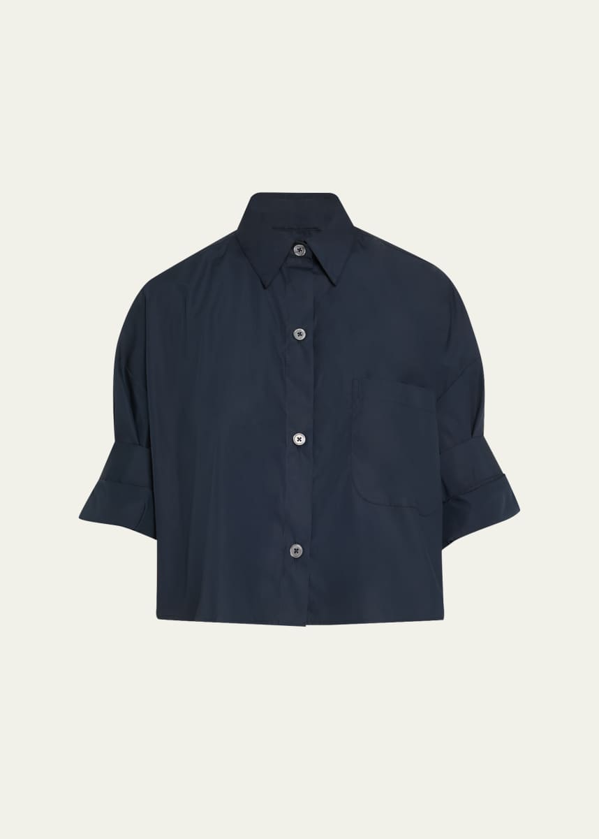 TWP Next Ex Cropped Shirt in Superfine Cotton