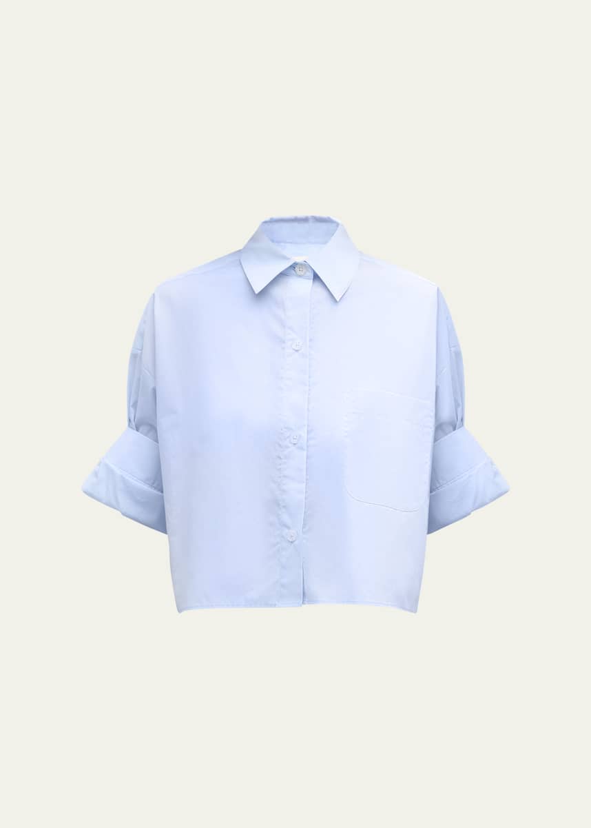TWP Next Ex Cropped Shirt in Superfine Cotton