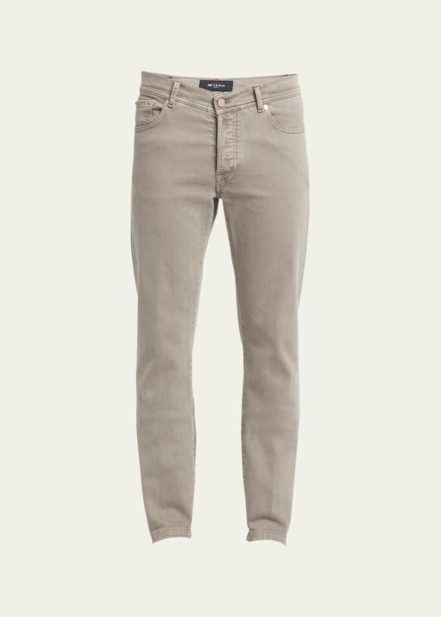 Kiton Men's Slim Fit Denim 5-Pocket Pants