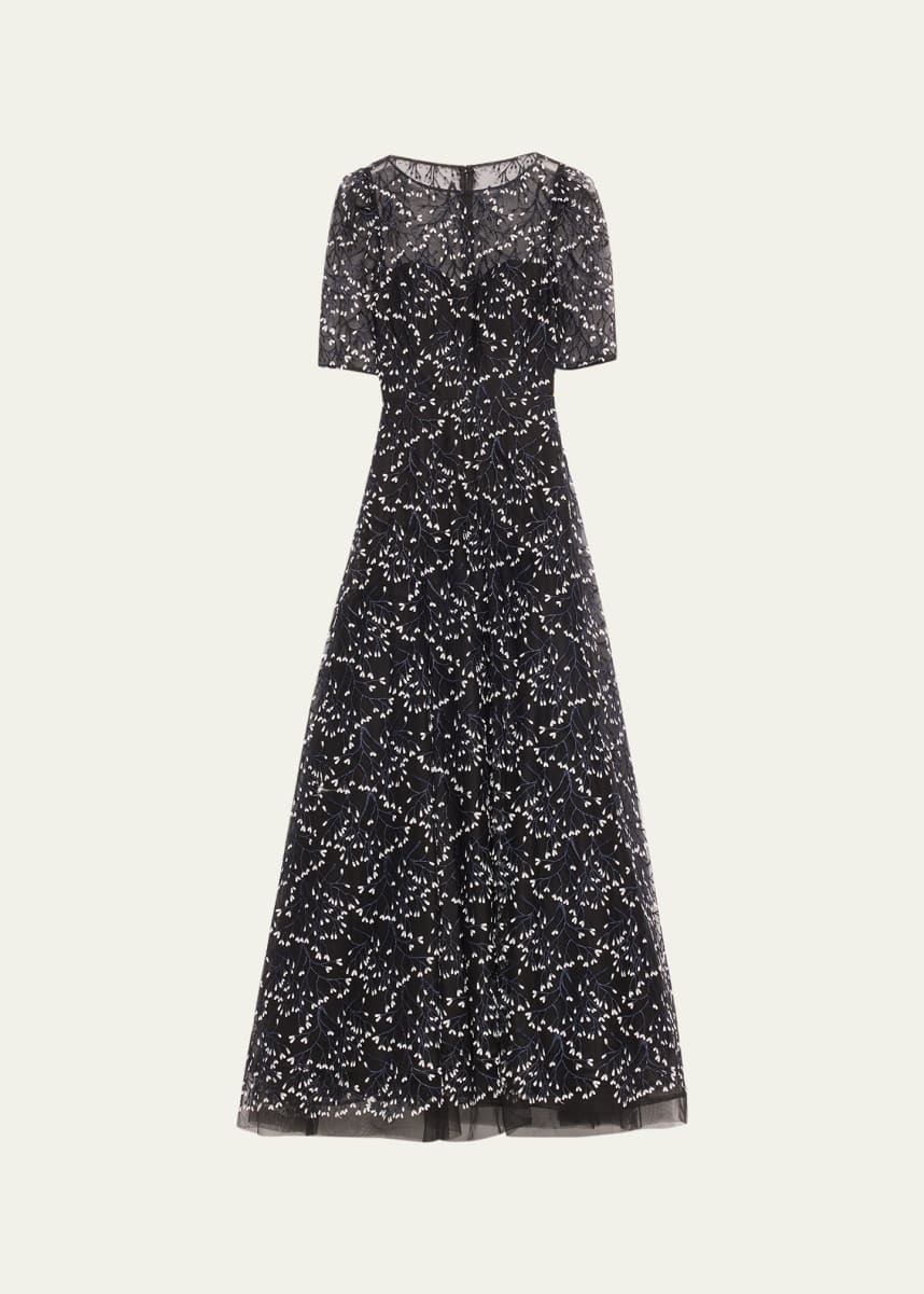 Rickie Freeman for Teri Jon 3D Lace Gown