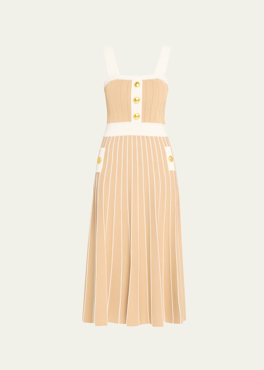 Cara Cara Aurora Fit & Flare Sleeveless Knit Midi Dress