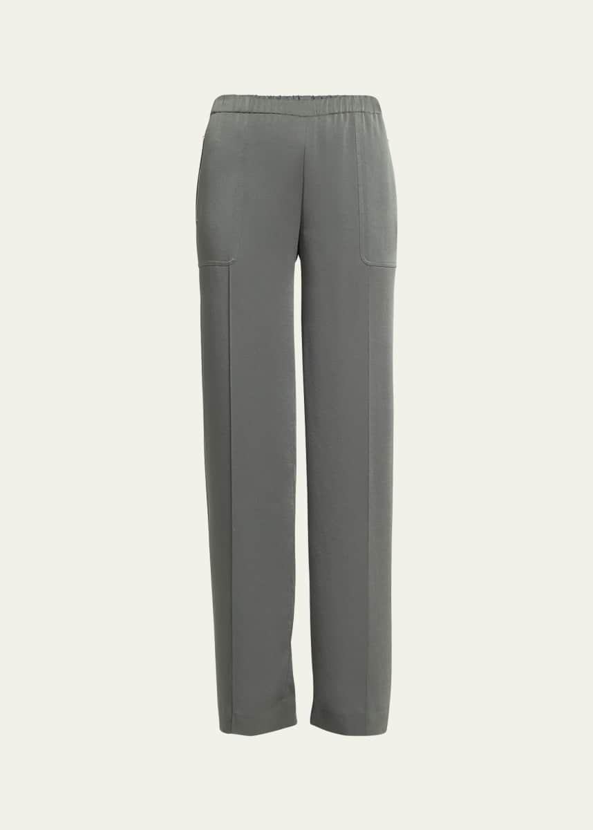 Kyra Pintuck High Waist Straight Leg Pant