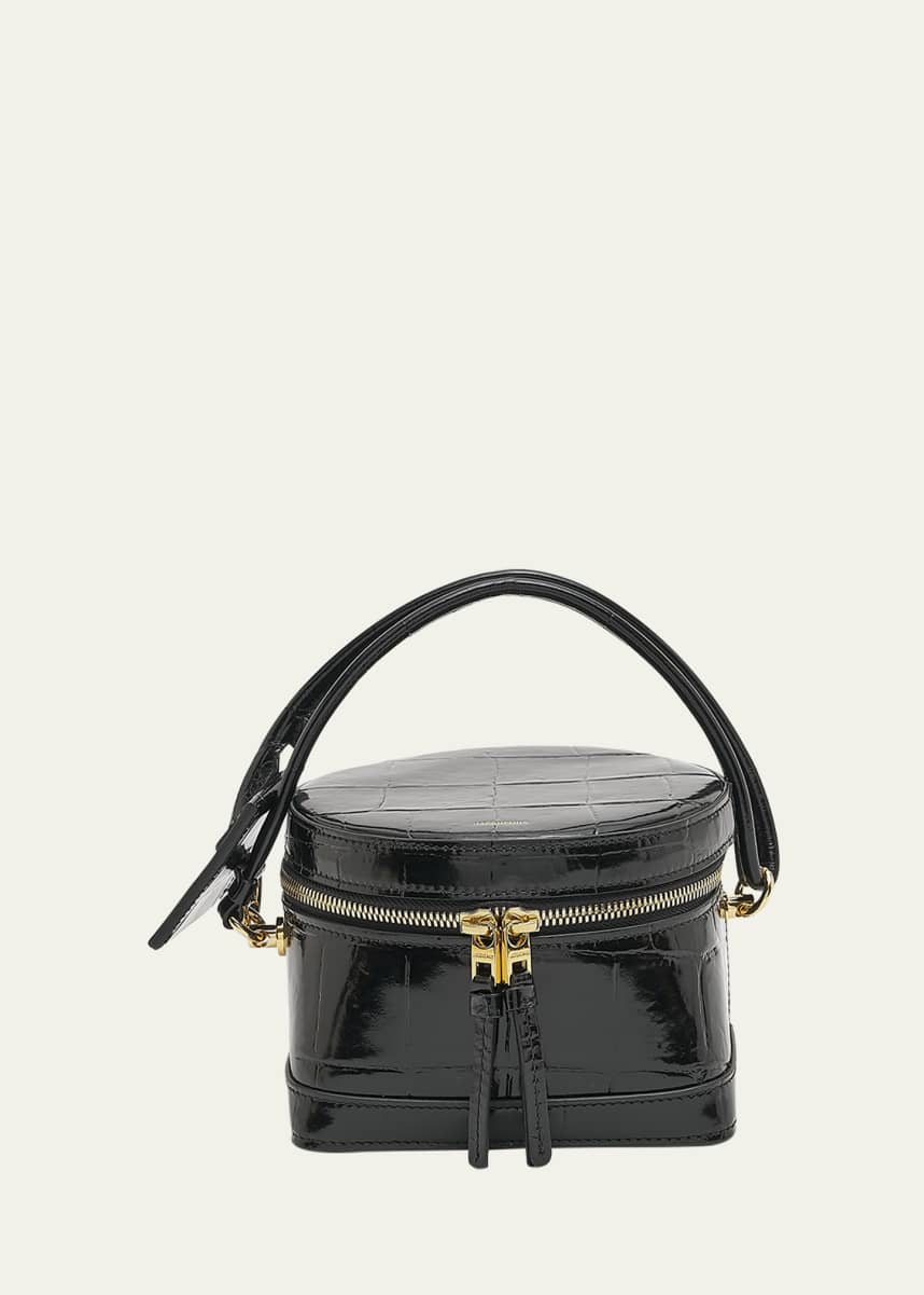 Jacquemus Le Vanito Croc-Embossed Shoulder Bag